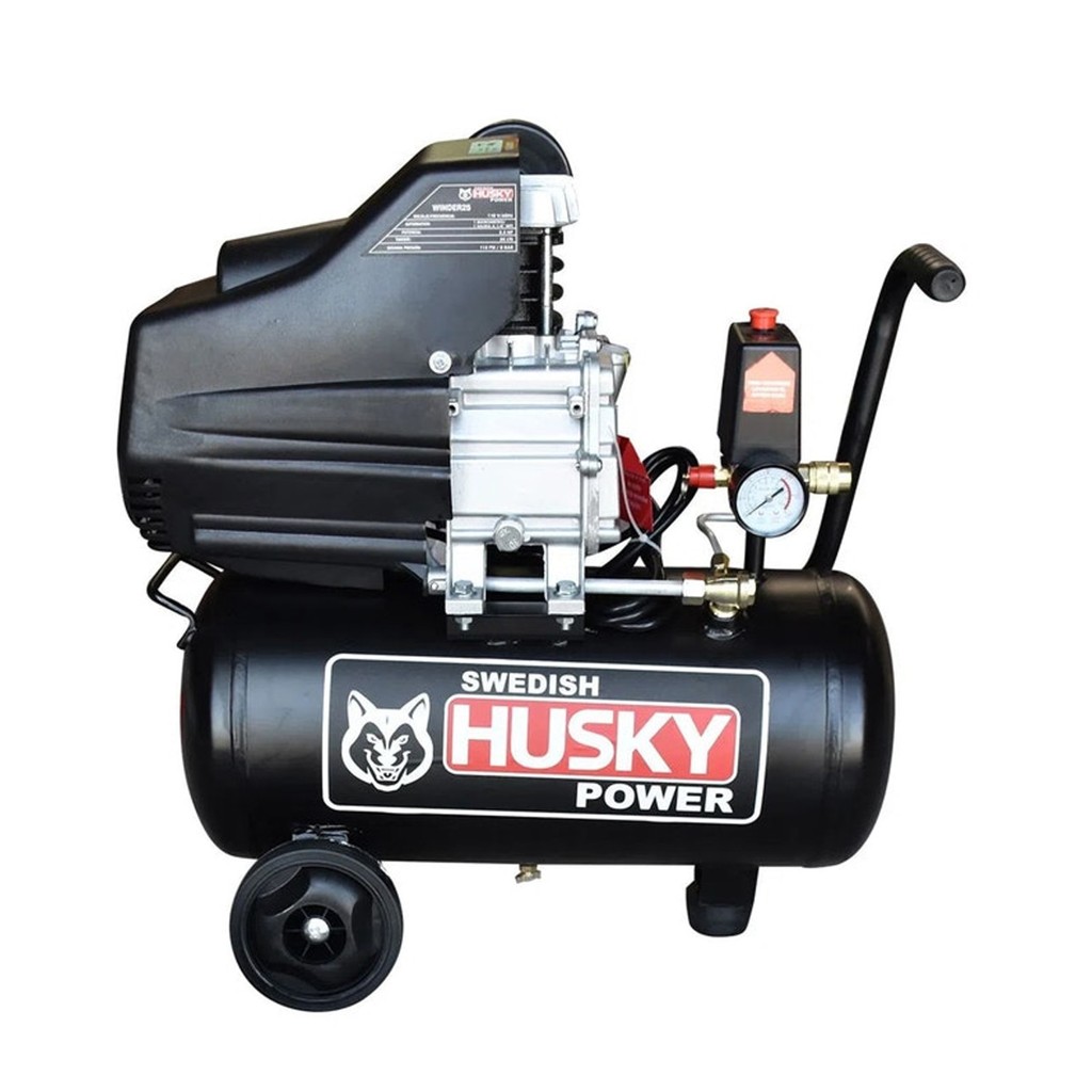 [HUSKY-WINDER-25] Compresor Direct Drive 2 1/2 HP 25 Lts Con Manguera Y Pistola