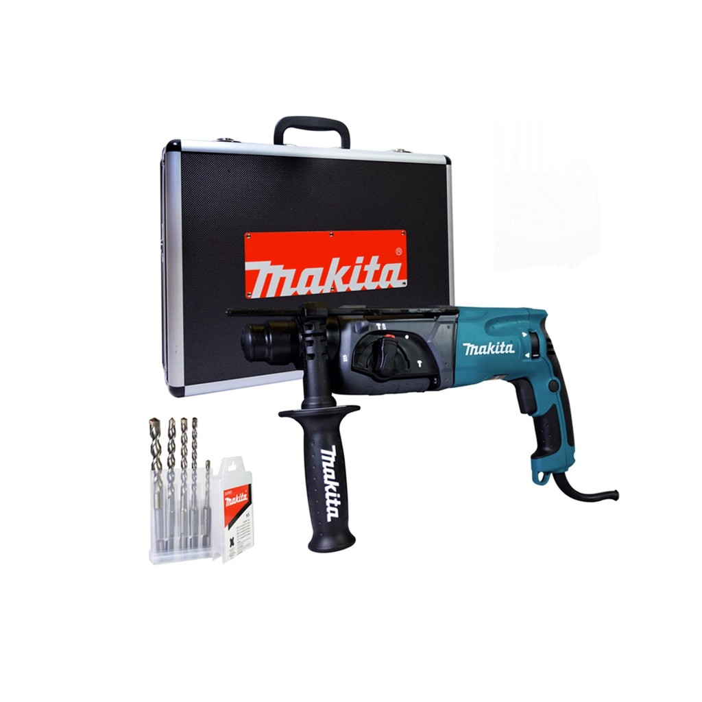 [MAKHR2470X6] Combo Rotomartillo Sds Plus 15/16" 780 W + brocas + estuche MAKITA HR2470X6