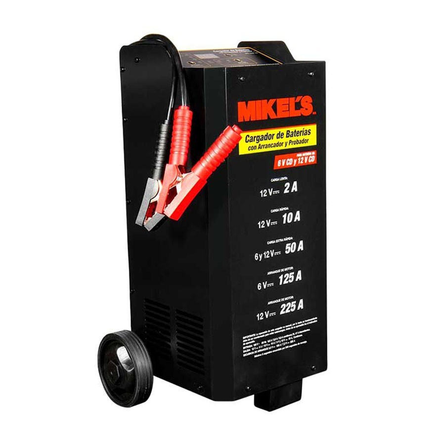 [MIK-CBAP-225] Cargador Baterías Arranc Probador Amperímetro 2/10/50/125/225 Amp MIKELS CBAP-225