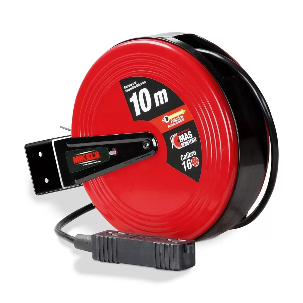 [MIK-CEE-10] Carrete Con Extensión Eléctrica (10 M) MIKELS CEE-10