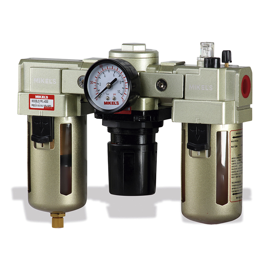 [MIK-FRL-4000] Filtro Regulador Y Lubricador 1/2"