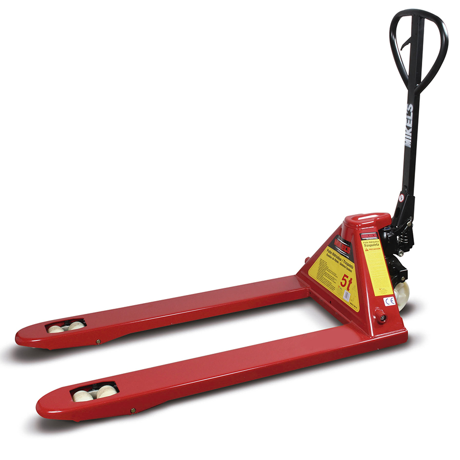 [MIK-TMK-5] Patin Hidráulico Traspaleta Con Ruedas Nylon Sistema Tándem 5 Ton