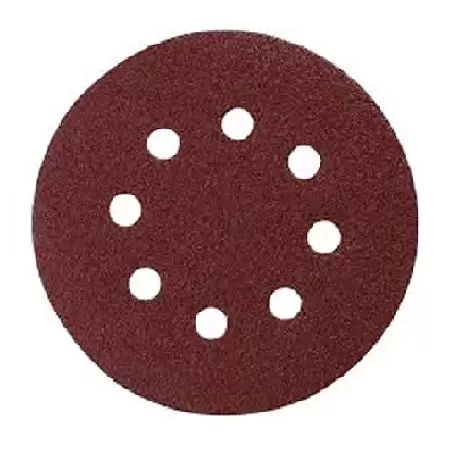 [P43664] Disco De Lija Velcro 5" Para Madera G 120 50 Piezas Perforada
