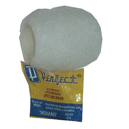 [PERR00203] Repuesto De Rodillo Jumbo M-3 Felpa Blanca N.R.