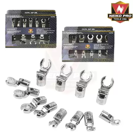 [RIG03319B] Dados Flexibles 3/8" Std Cabeza Hexágonal 12 Piezas.