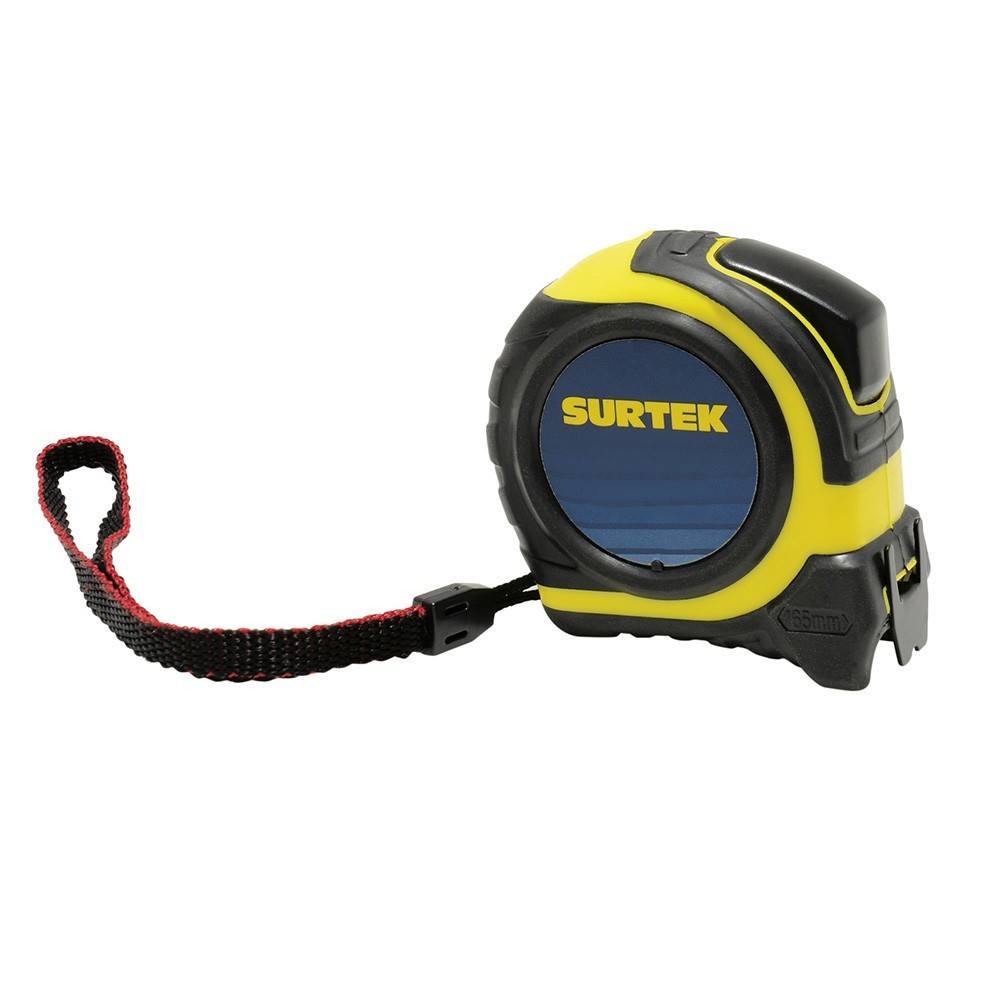 [SUR-B122075] B122075 Flexómetro con carcasa rubber grip 8 m x 1" Surtek