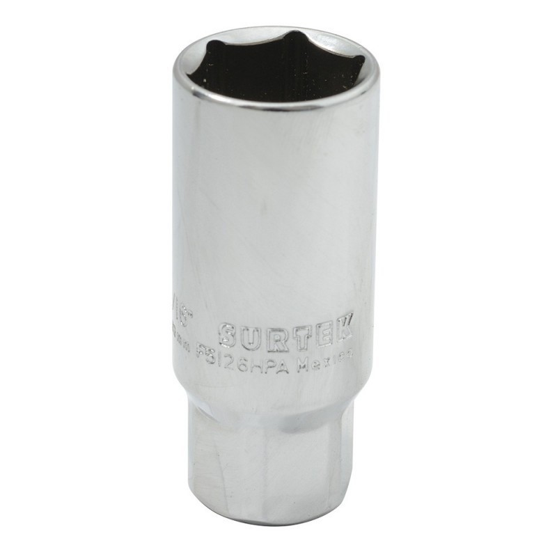 [SUR-F5126HPA] F5126HPA Dado para bujía con neopreno en pulgadas cuadro 3/8" 6 puntas 13/16" Surtek