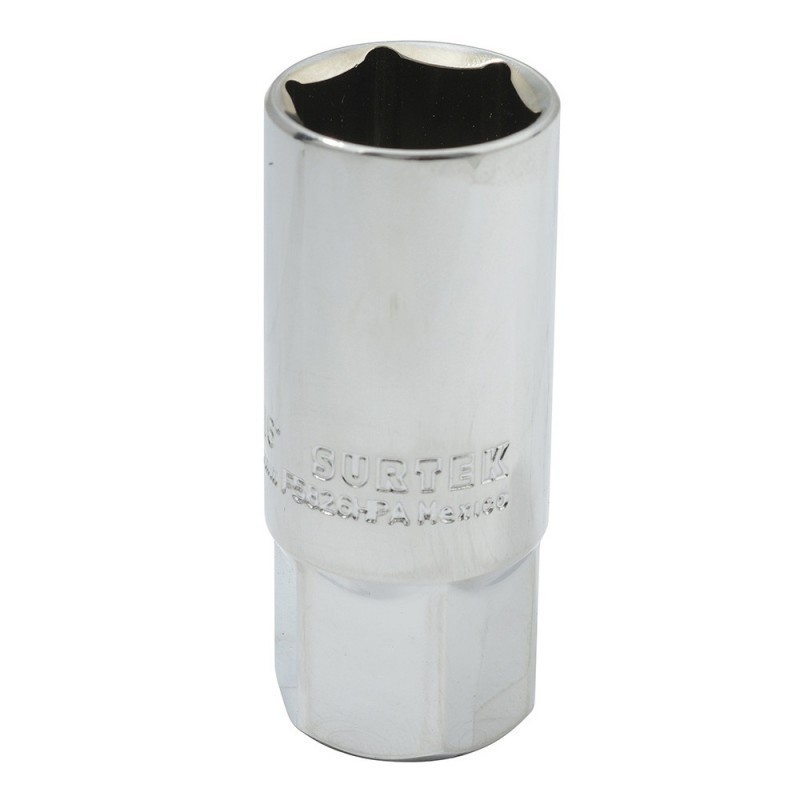 [SUR-F5826HPA] F5826HPA Dado para bujía con neopreno en pulgadas cuadro 1/2" 6 puntas 13/16" Surtek