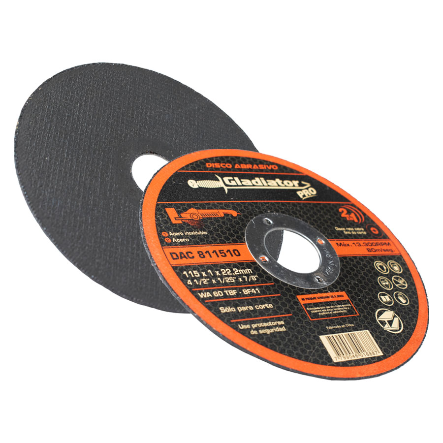 [SYN-DAC5115121] Disco de Corte Acero/A.Inox 4.1/2"x1.2MMx7/8"