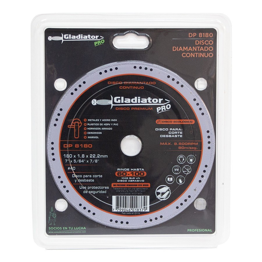 [SYN-DP8180-A] Disco Diamantado Premium Grano 40 7"X564"X78" SYN-DP8180-A