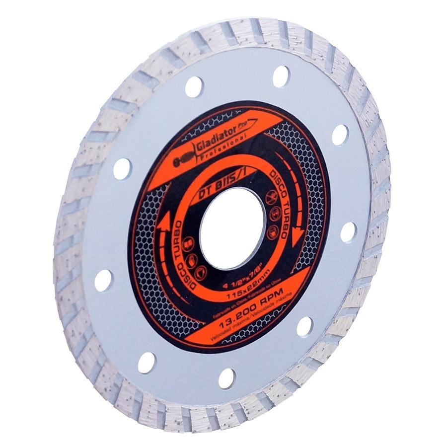 [SYN-DT8115/1] Disco Diamantado Turbo 4-1/2" Gladiator DT8115/1
