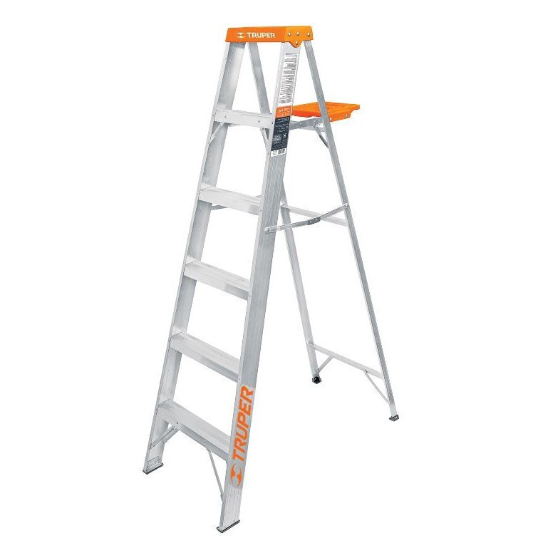 [TRUP-10436] Escalera de tijera tipo II, 9 escalones, con bandeja TRUPER 10436