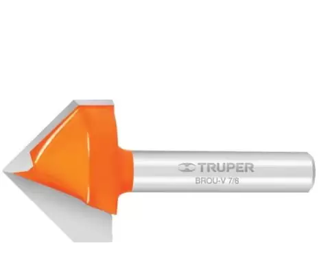 [TRUP-11465] Broca para router, corte en 'V', 3/8' TRUPER TRUP-11465