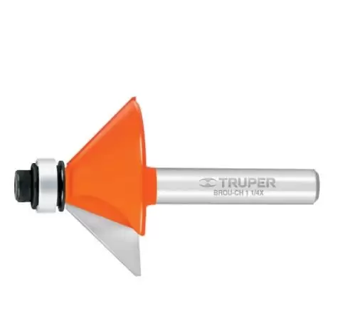 [TRUP-11468] Broca para router, chaflán, 1-1/4' con balero TRUPER TRUP-11468