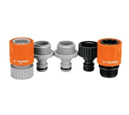 [TRUP-12728] Juego De 5 Conectores De Abs De Cambio Rápido 3/4" Trup-12728
