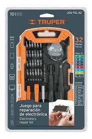 [TRUP-17762] Juego De 32 Piezas Para Reparación De Electrónica, Truper Trup-