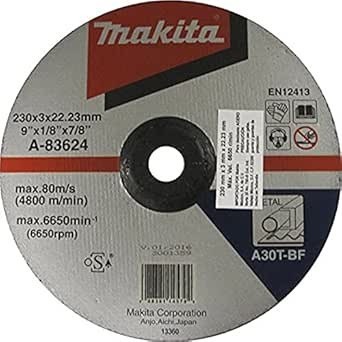 [A83624] Disco Abrasivo Corte Metal 9" x 1/8" x 7/8"