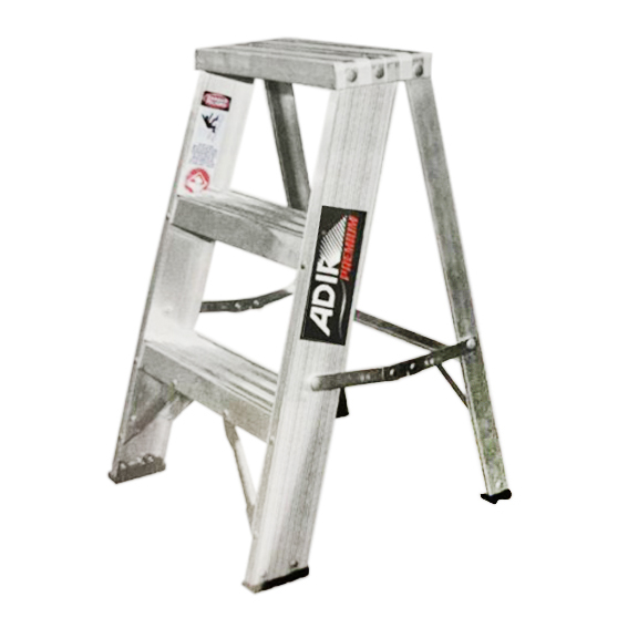 [ADIR10524] Escalera Tijera de Aluminio  2 Peldaños  61 CM