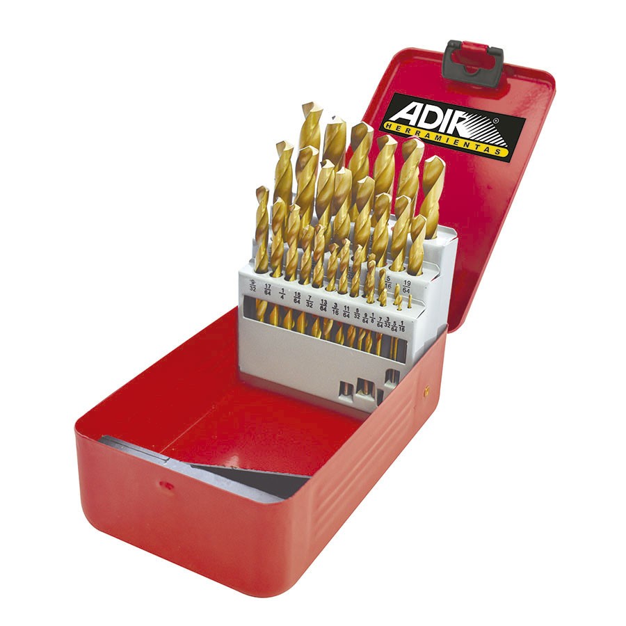 [ADIR113] Brocas Alta Velocidad estuche con 29 pzas