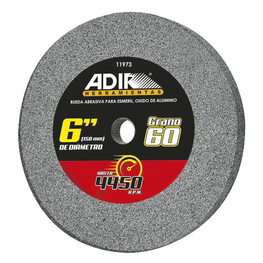 [ADIR11973] rueda abrasiva p/esmeril oxido aluminio 6"x3/4"x1" grano 36