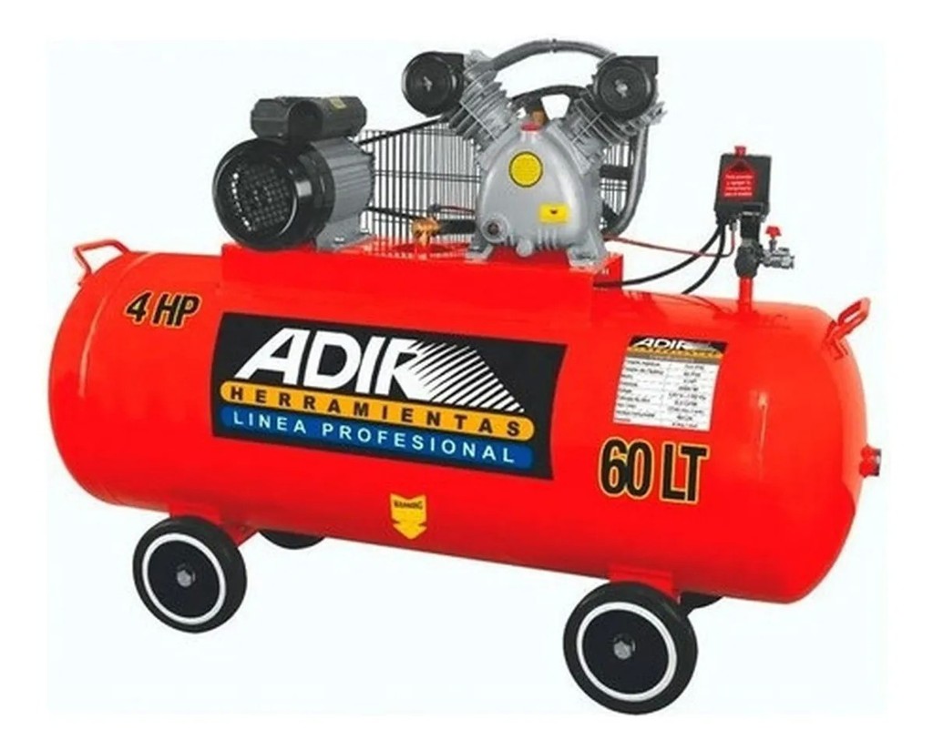[ADIR203] Compresor de Banda 60 L 4 Hp 120 V 115 Psi
