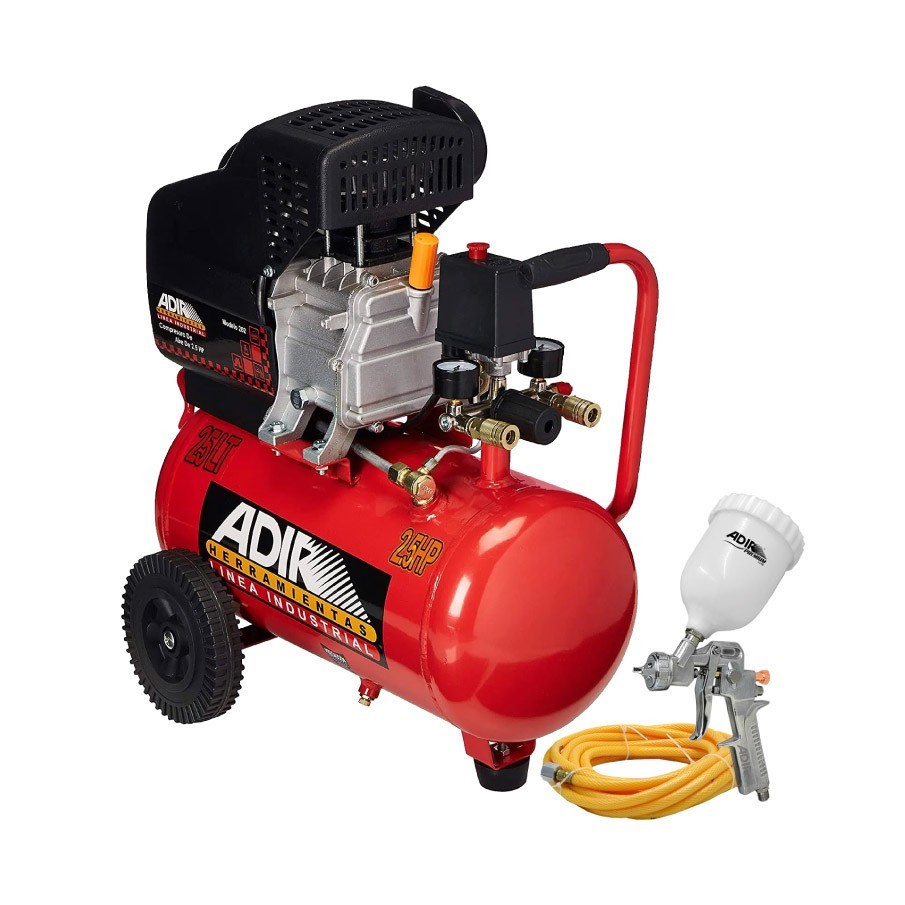 [ADIR2030K] Compresor Direct Drive 25 L 2.5 Hp 110 V + pistola + manguera