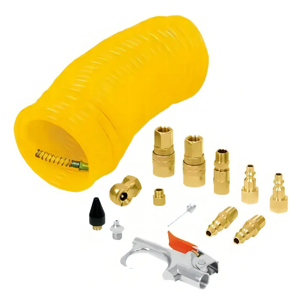 [ADIR682] Accesorios para compresor + manguera set 14 pzas