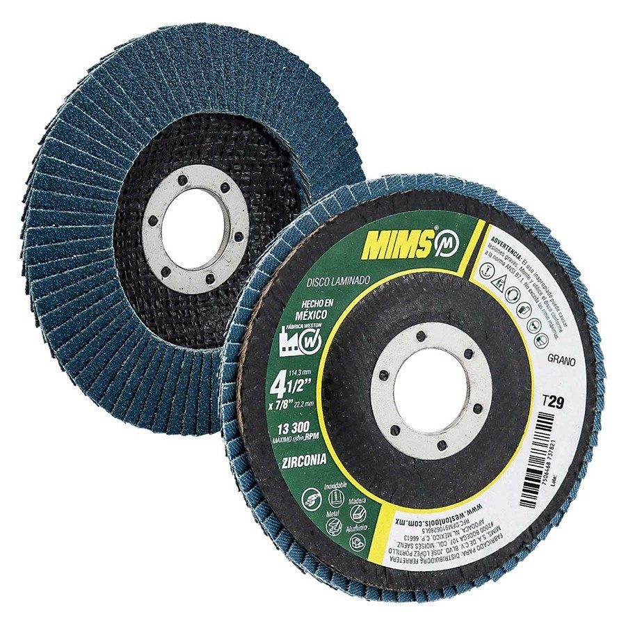[WEST-Z20396] DISCO LAMINADO ZIRCONIA MIMS (Z60) 4-1/2 X 7/8 T29 WEST-Z20396