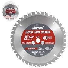 [WEST-Z25045] DISCO PARA SIERRA CIRCULAR P/MADERA 8-1/4'' X 5/8'' 40DT WEST-Z25045