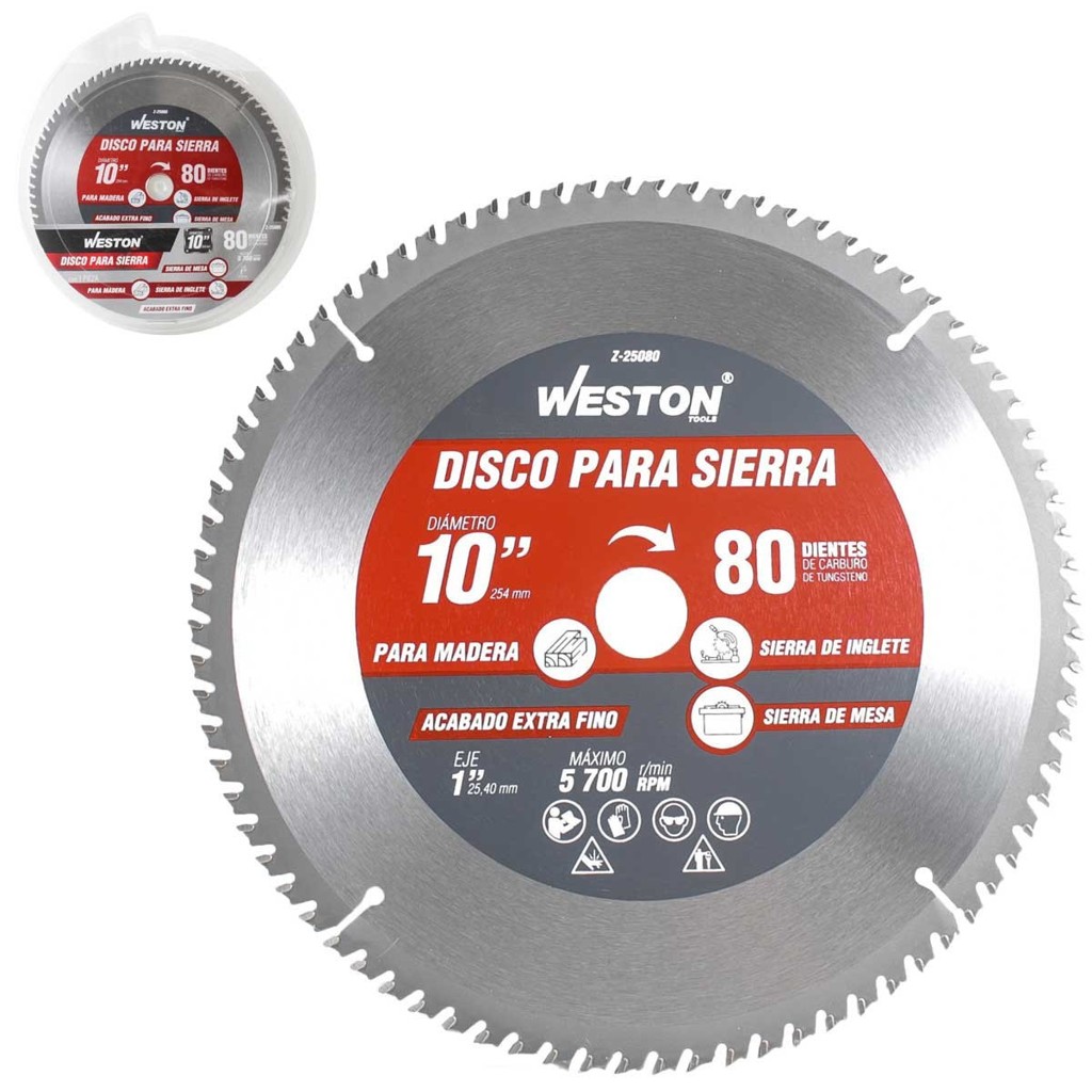 [WEST-Z25085] DISCO PARA SIERRA CIRCULAR P/MADERA 12'' X 1'' 40DT WEST-Z25085