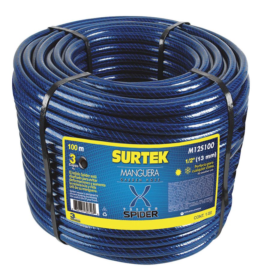[SUR-M1S50] Manguera para jardín tejido spider en rollo 1", 50 m