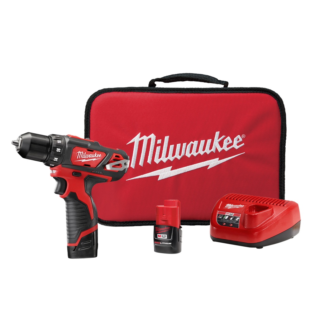[MIL2407-22] Rotomartillo 3/8" 12 V + 2 baterías 1.5 A + cargador