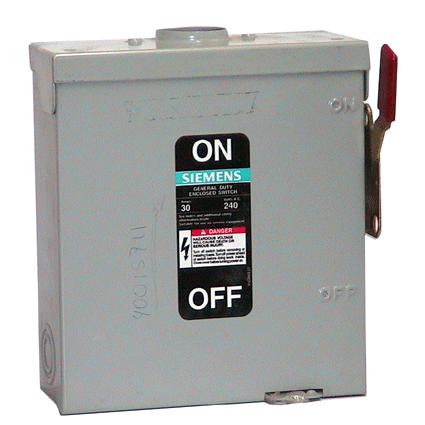 [SIE40015711] Xinterruptor Navajas 240 V Nema 3R 3X 30A: Gf321Mr N.R.