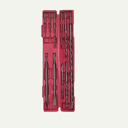 [HPH87011002] Brocas Sds 10 Pzas. con estuche plástico