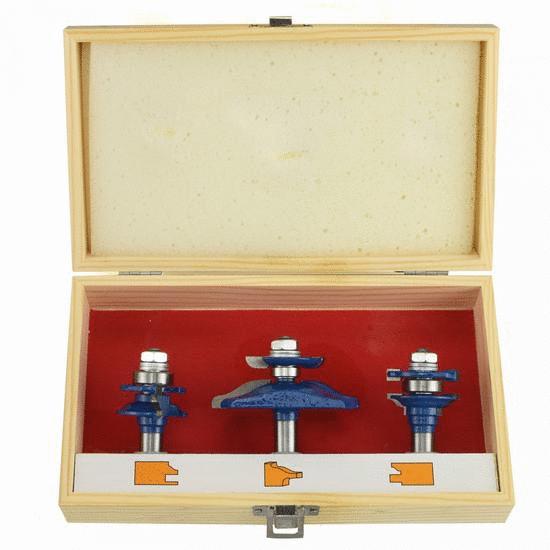 [RIG10111A] Brocas Para Router 3 Pzas. Para Tablero Con Balero