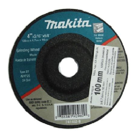 [741402B] Disco Abrasivo Desbaste 4" X 5/8" X3/16"