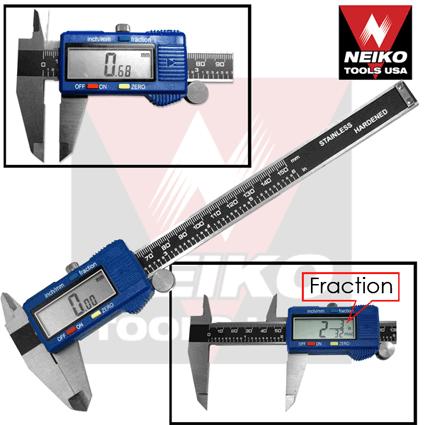[RIG01413A] Calibrador Pie De Rey Acero Pantalla Lcd