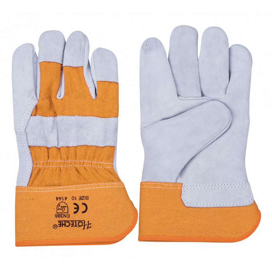 [HP433010] Guantes 70% carnaza y 30% algodón
