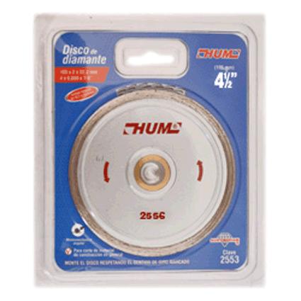 [AUS2556] Disco Diamante Para Ug Rin Cont. 4 1/2" X 0.080 X 7/8" Líne