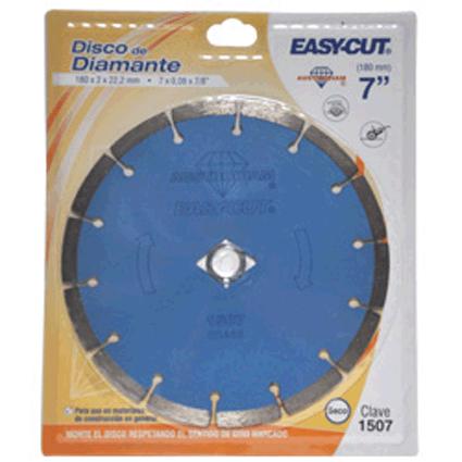 [AUS1507] Disco Diamante 7" X 0.080 X 7/8" Easy-Cut Económico Uso General