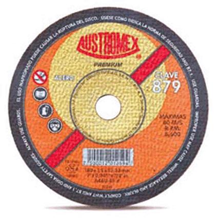 [AUS879] Disco Abrasivo P/Corte Acero. Al Carbón Superdelg. 7" X 0.045"