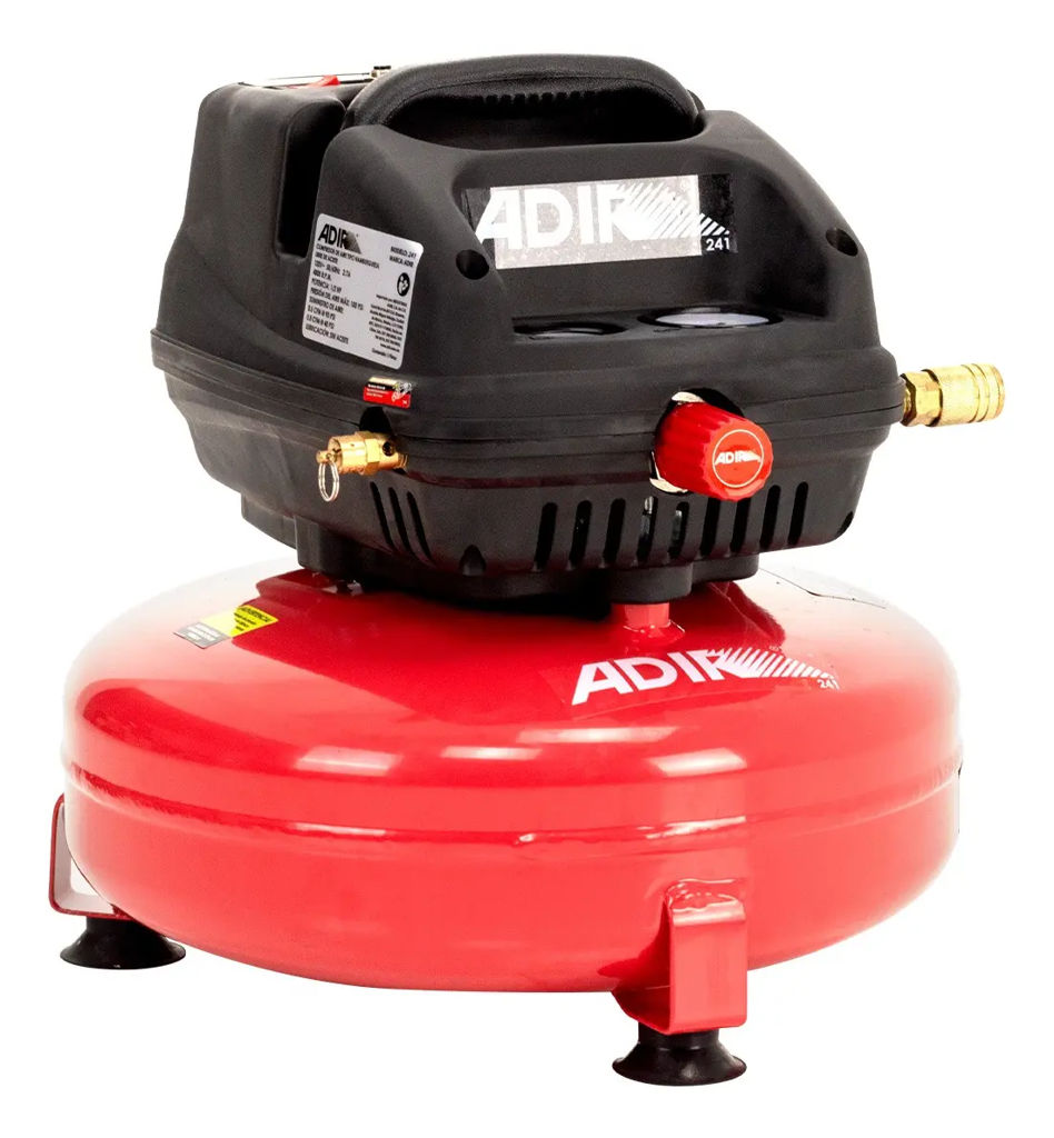 [ADIR241] Compresor Libre de Aceite 12 L 1/2 Hp 120 V Adir 241