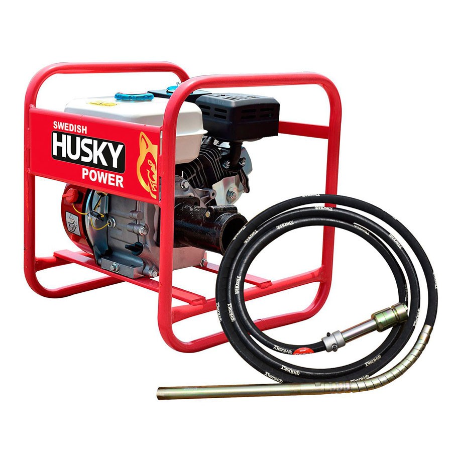 [HUSKY-HKV386-65] Vibrador De Concreto 6.5 Hp 4 Tiempos + Chicote 6 M