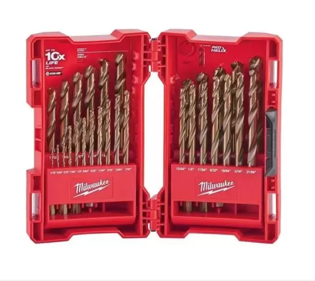 [AMIL48892332] Juego de Brocas de Cobalto Shockwave RED HELIX 29 pzas