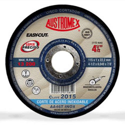 [AUS2015] Disco P/Corte Superdelg. 4 1/2" X 3/64" X 7/8" Acero Inox Easycut