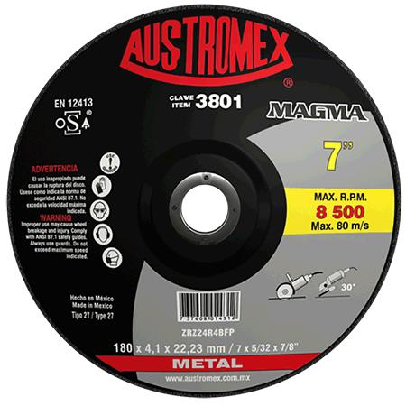 [AUS3801] Disco Desbaste Metal 7" X 5/32" X 7/8"