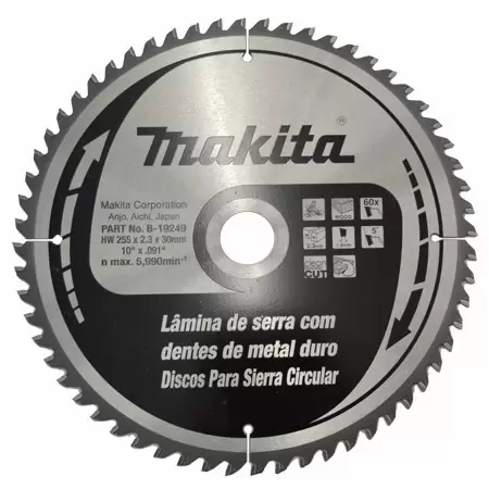 [B19233] Disco Sierra Circular 10" X 1 3/16" X 40 Dientes