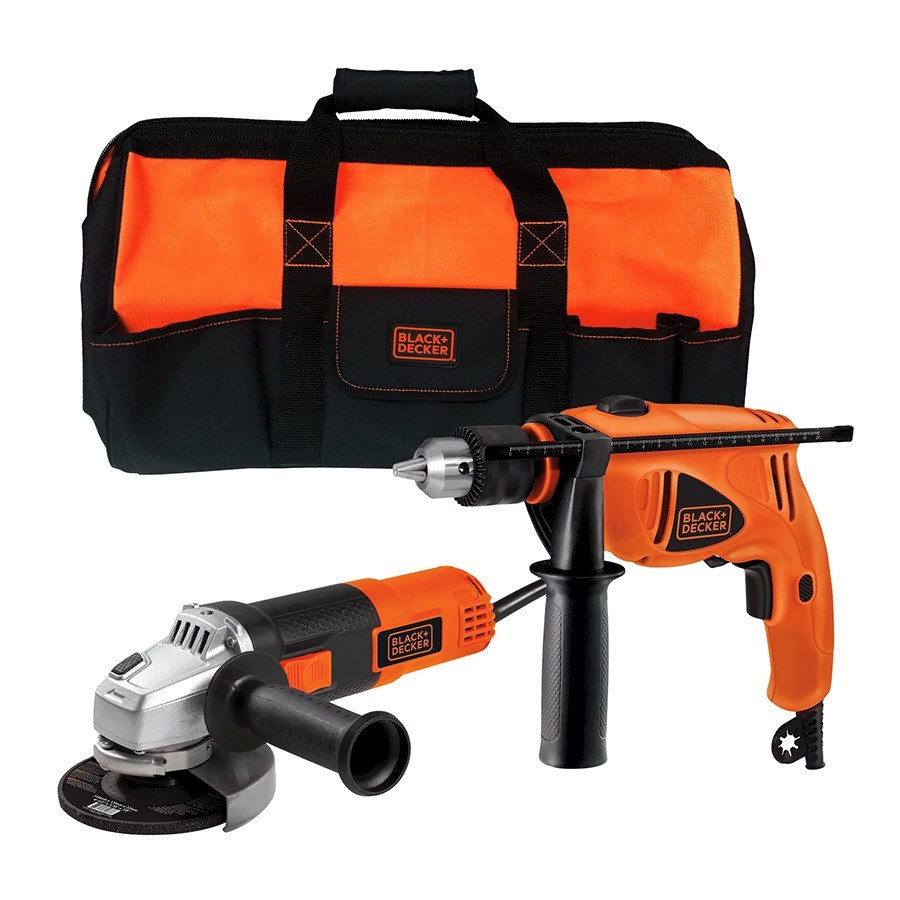 [BDHG5072B-B3] Combo Rotomartillo 1/2" + Esmeriladora Angular 4-1/2" + bolsa