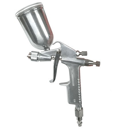 [CALTELUX02] Pistola Para Pintar 1/4" Npt 5 Mm Hvlp Vaso Metalico