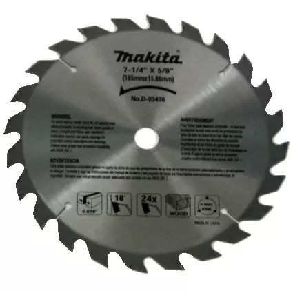 [D03436] Disco Sierra Circular 7 1/4" 24 Dientes 5/8"